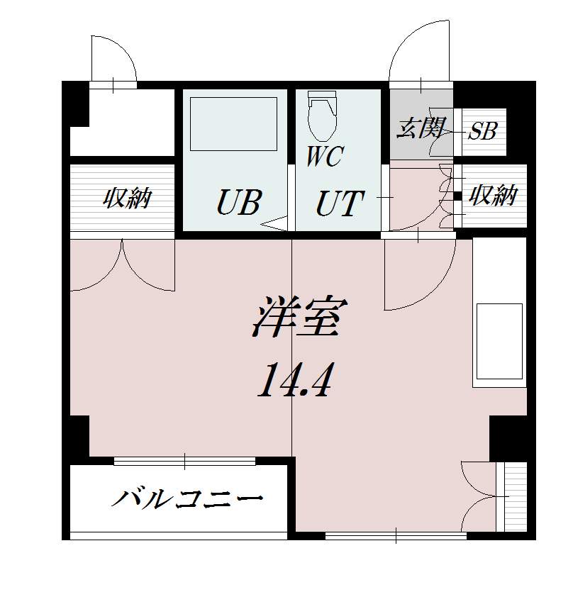 アネックスプラザ６条ビル204間取図