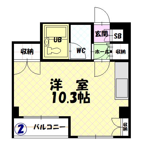 アネックスプラザ６条ビル102間取図