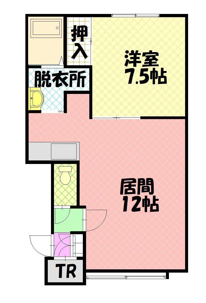 サンライズⅠ　Ｂ棟１０５間取図