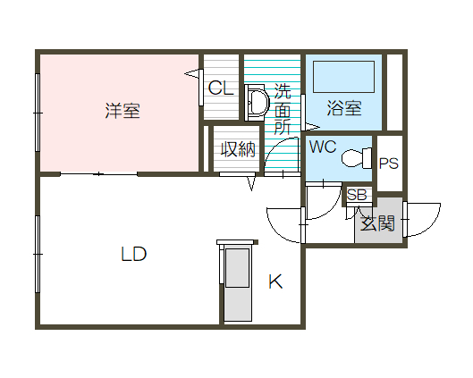 ステラガーデン１０１間取図