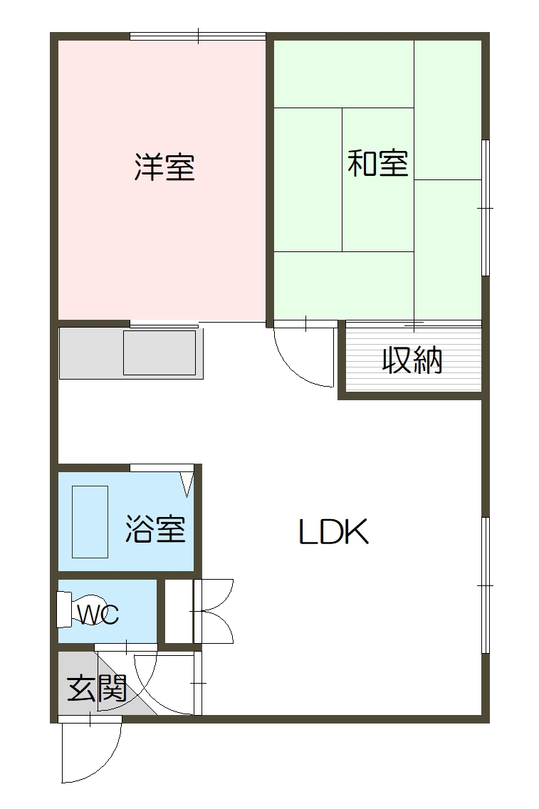 モリハイツ２０５間取図