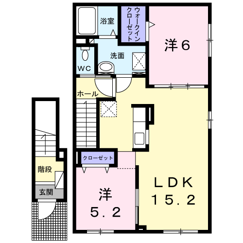 シャラロステ２０３間取図