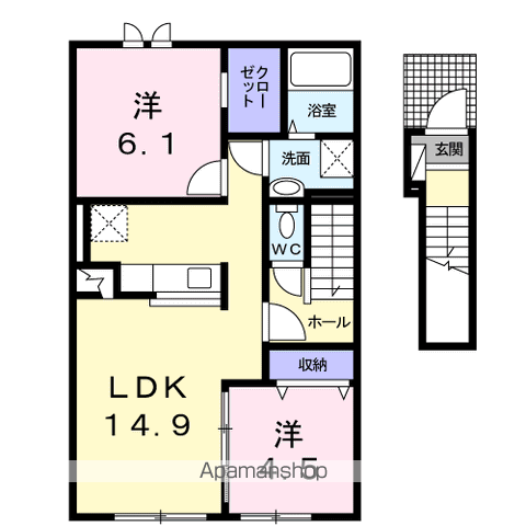 ディア パーク204間取図
