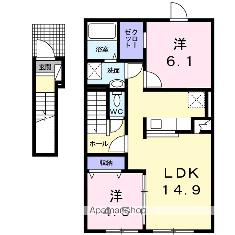 ディア パーク201間取図