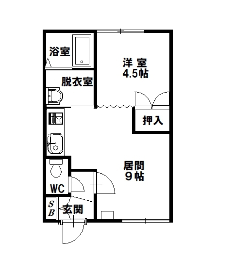 ロイヤルシャトレ106間取図