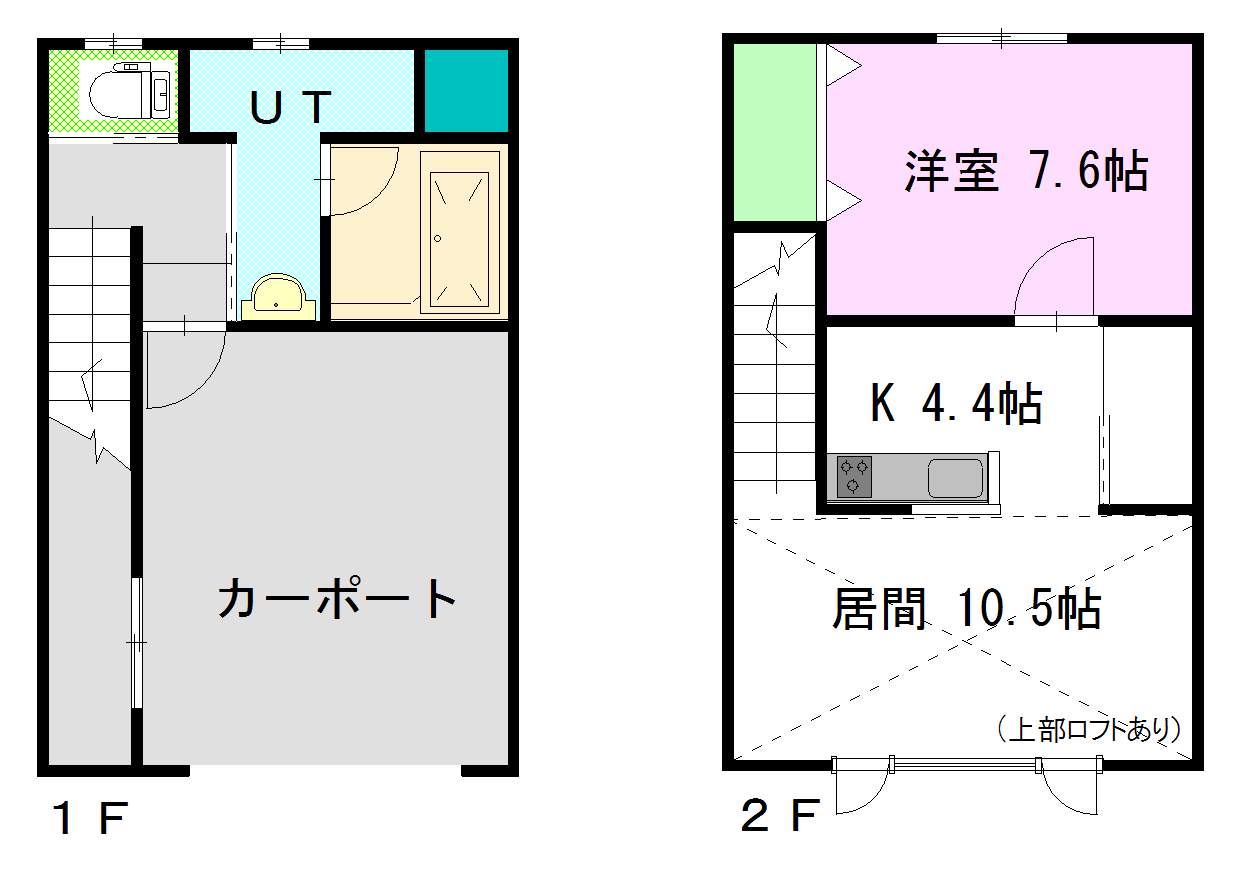 フォレストＡ１０１間取図