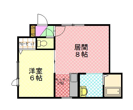 クリスタルコーポ103間取図