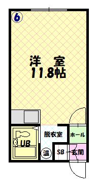 レジデンスほの香106間取図