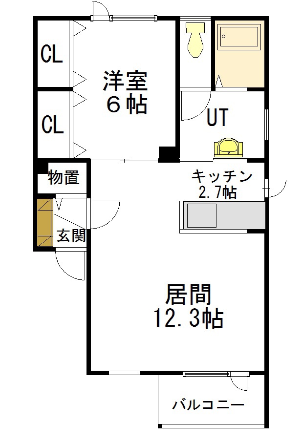 ＰａｒｕｆｅⅠ102間取図