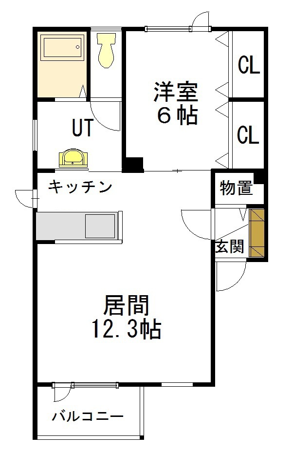 ＰａｒｕｆｅⅠ201間取図