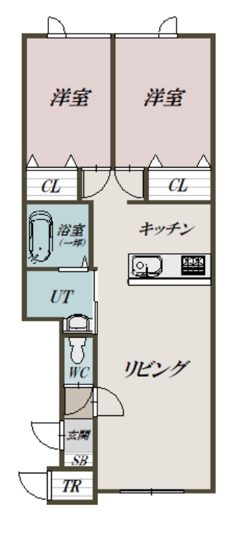 ＣＬＡＩＲＥ　Ⅳ１０２間取図