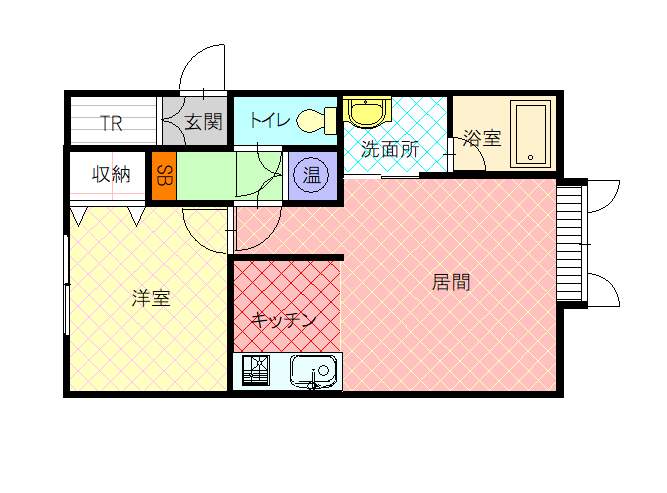 Ｌｏｖｅｌｙ２０３間取図