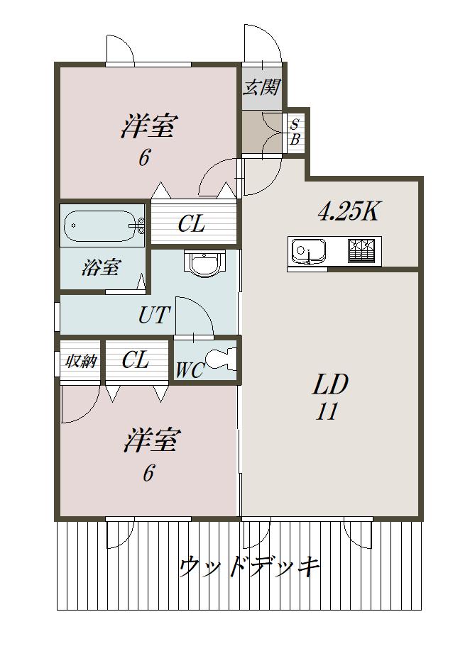 ゴルベ１０２間取図