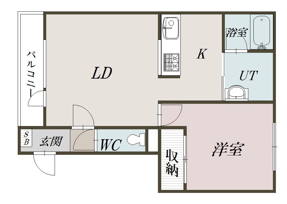 アルグレース北彩都305間取図