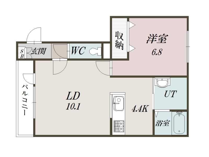 アルグレース北彩都302間取図