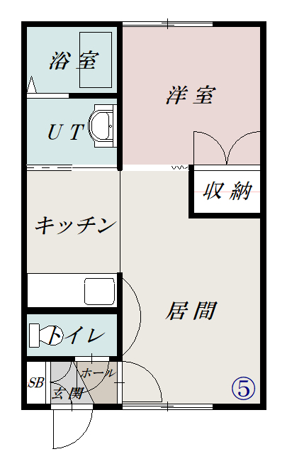 ロアール川端205間取図