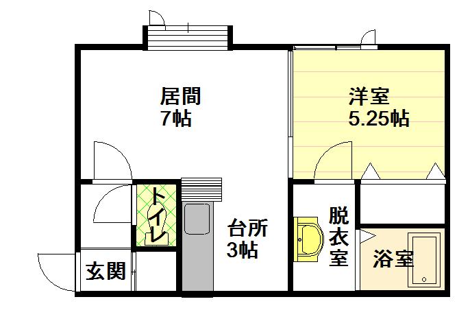 ライフ永山弐番館２０５間取図