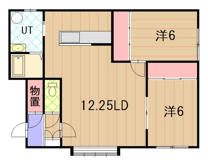 エコールⅡ202間取図
