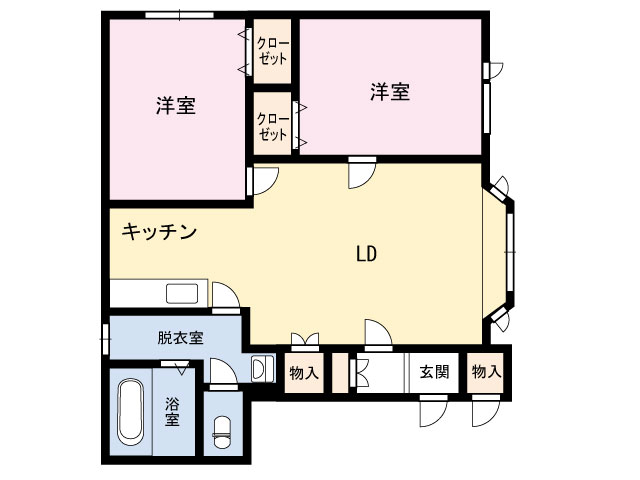 アーク・ストリート１０２間取図