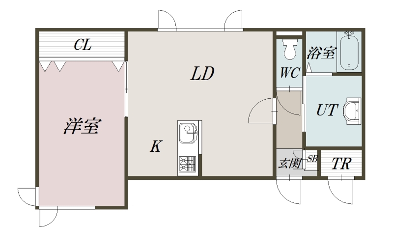 REⅡ201間取図