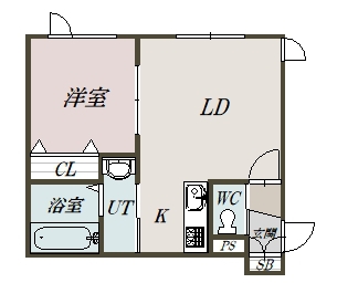 コンフォルト６条１０２間取図