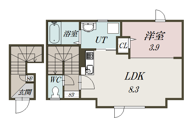 Ｓｍｉｌｅ　Ⅰ２０１間取図