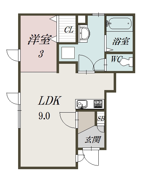 Ｓｍｉｌｅ　Ⅱ105間取図