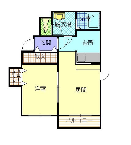 サウスコーポ301間取図