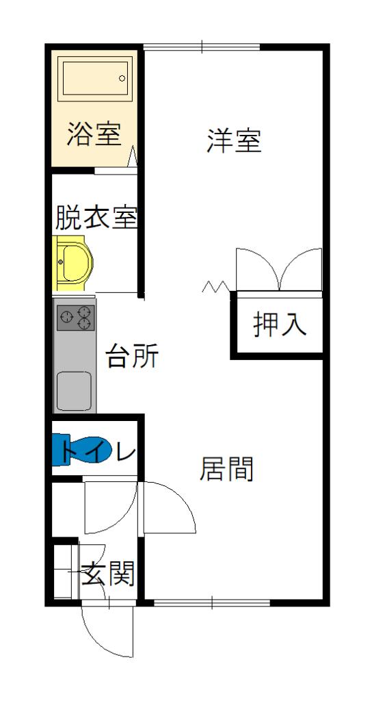 フロムＫ　Ｂ202間取図