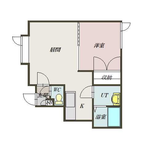 シャトレーヌ107間取図