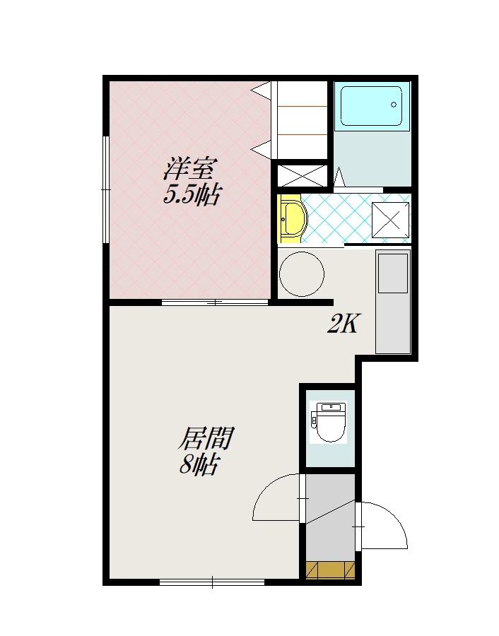 イブシェール１０１間取図