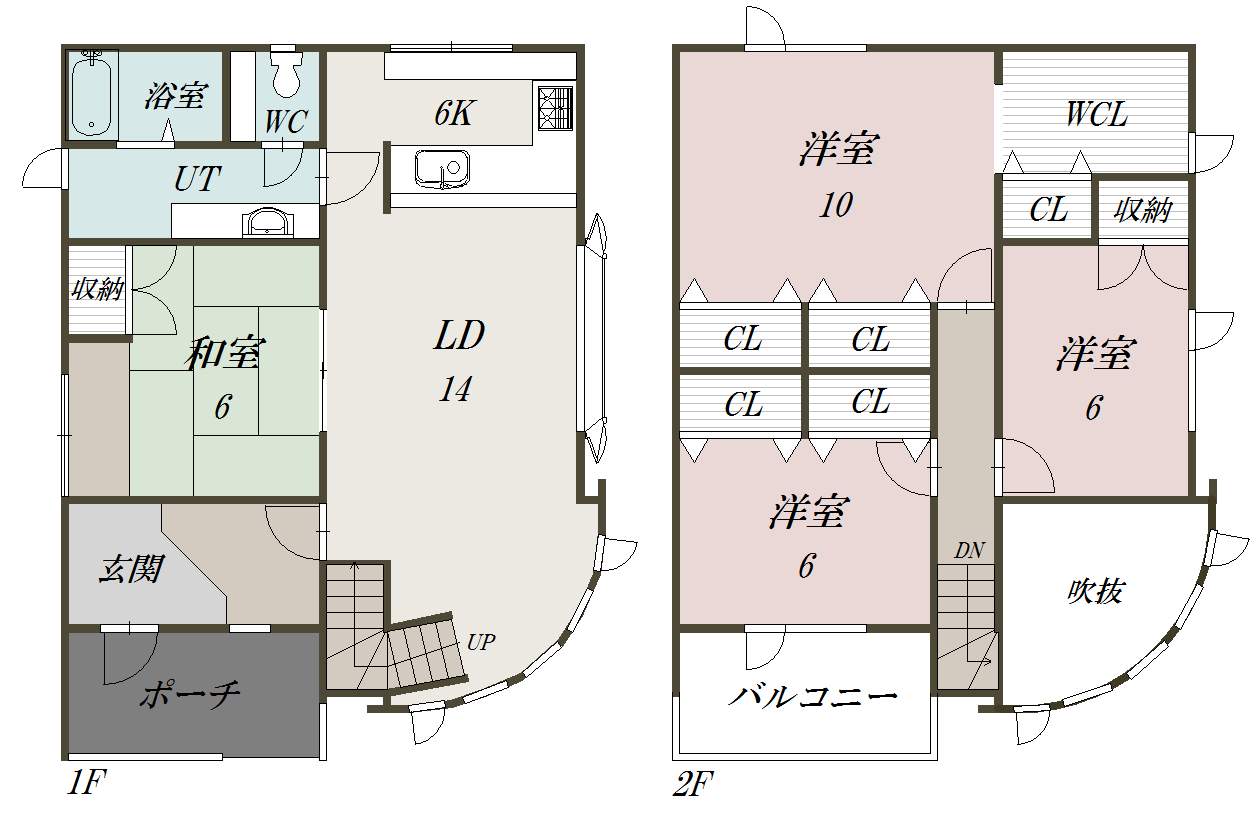 南１条通２４丁目一戸建貸家ZZZ間取図
