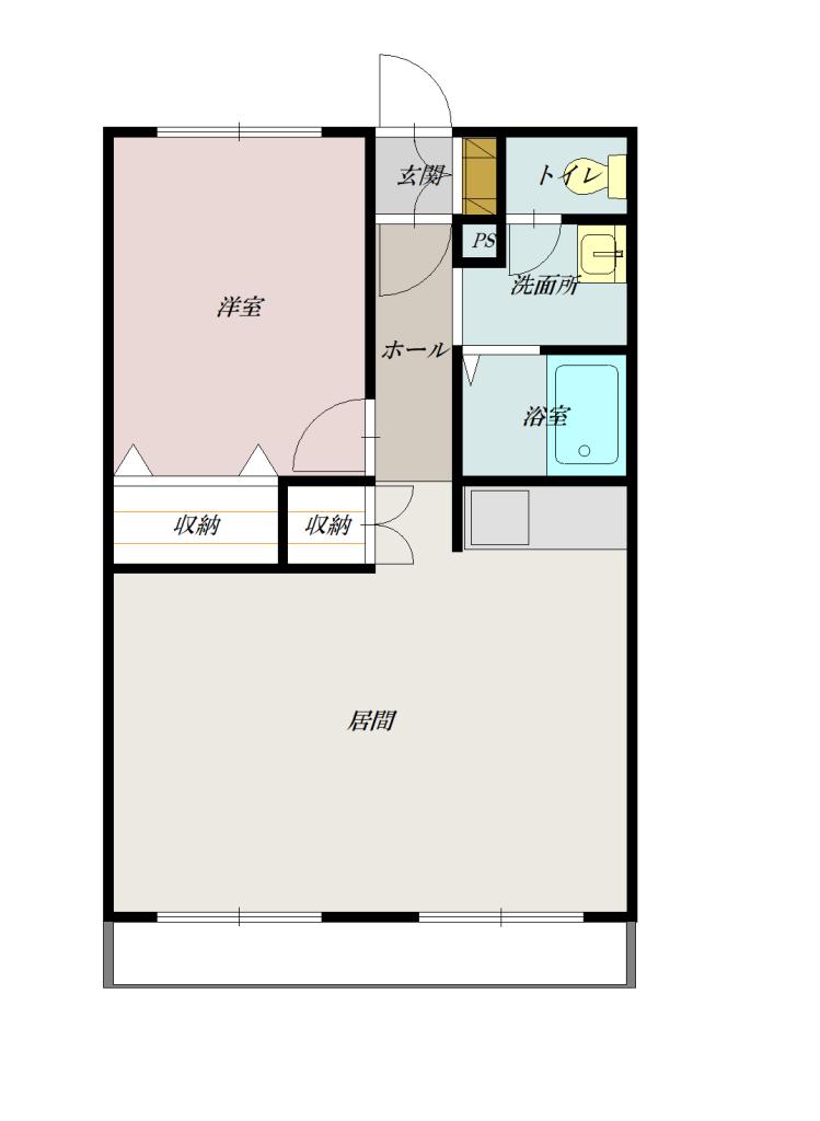 エーコーパティオス永山Ｂ棟１０２間取図