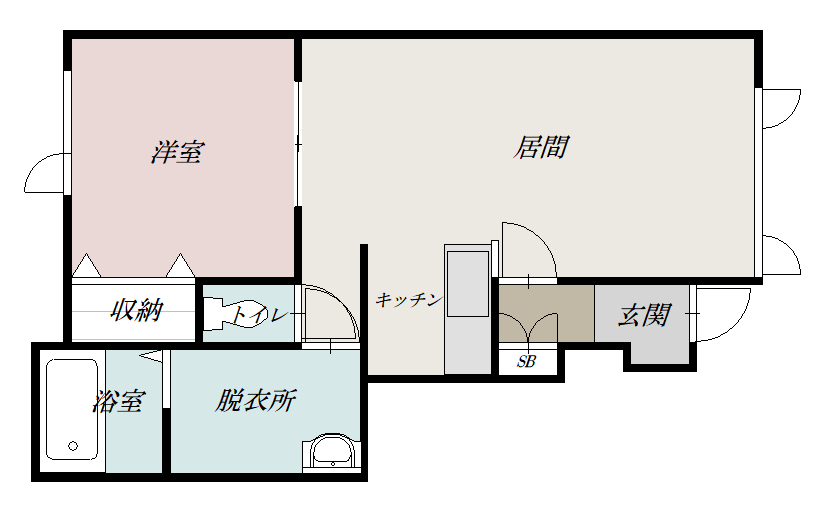 オアシスⅡ１０５間取図