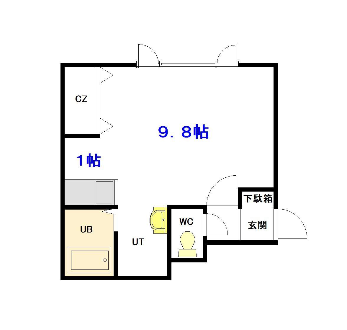 ロイヤルポケット207間取図