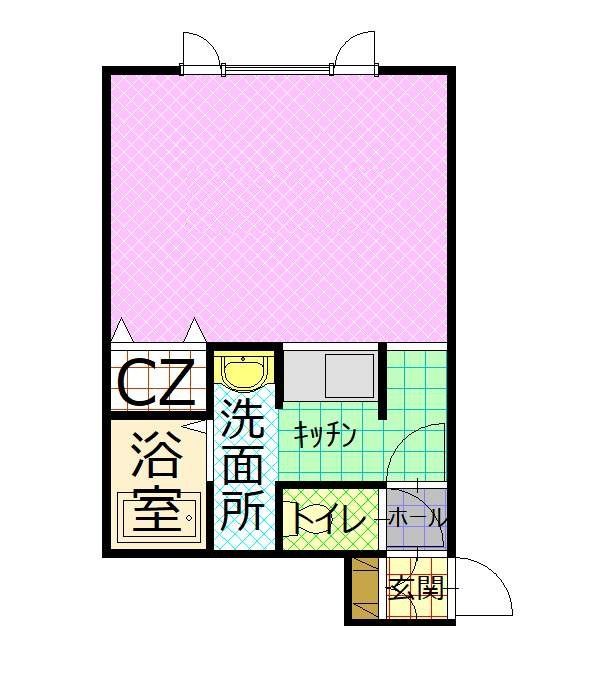 ロイヤルポケット102間取図