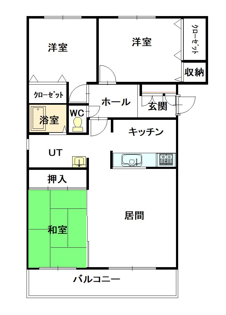 エスティウメダB201間取図