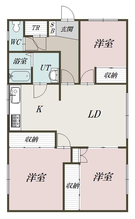 神楽岡１５条５丁目一戸建ＺＺＺ間取図