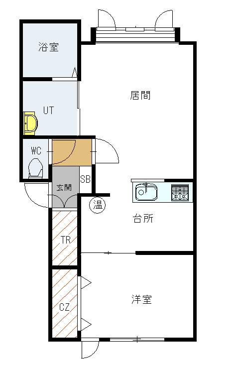 ボヌール錦町　Ｃ棟２０２間取図