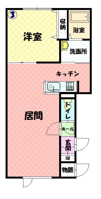 ＮＥＯ・フレシール美瑛103間取図
