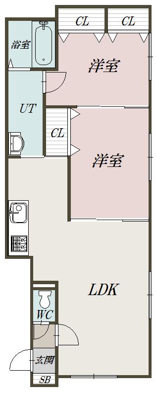 クレッシェンド２０２間取図