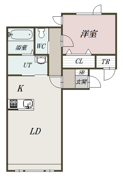 Ｕｍｉ　Ⅱ１０２間取図