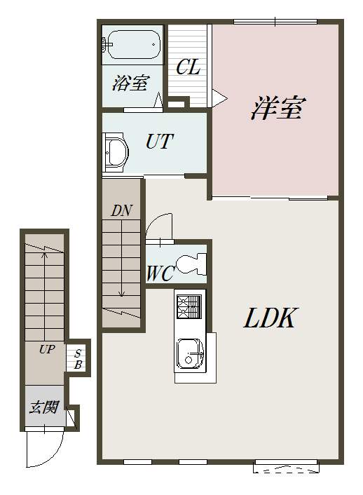 Ｂｅｌｌｅ　ｃｈａｔｏｎ　Ⅱ２０２間取図