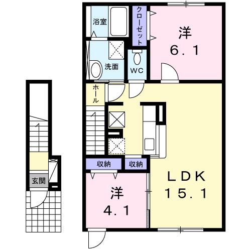 フェリシタ202間取図
