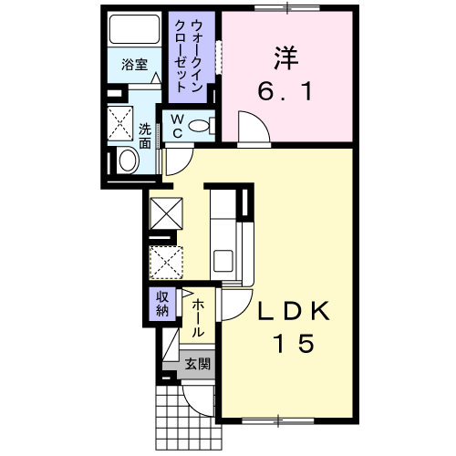フェリシタ102間取図