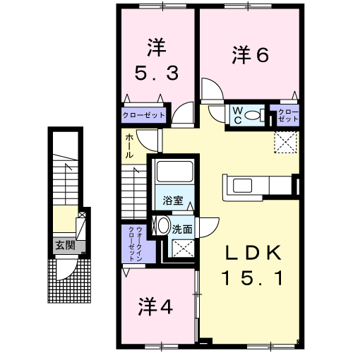 エスポワール203間取図