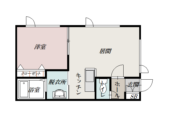 カンフォート藤106間取図