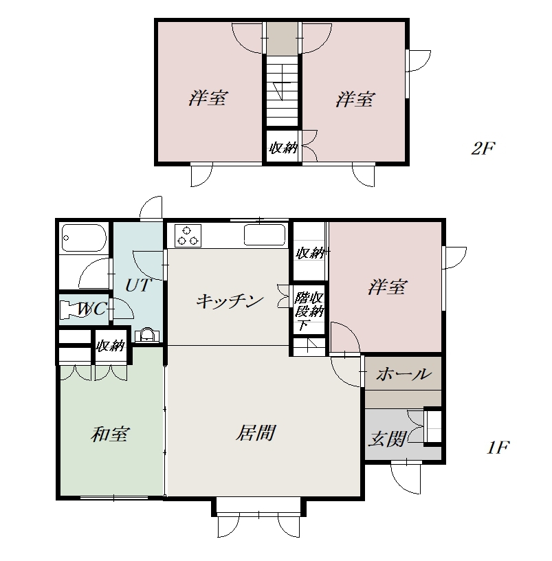 神楽岡１３－６借家1間取図