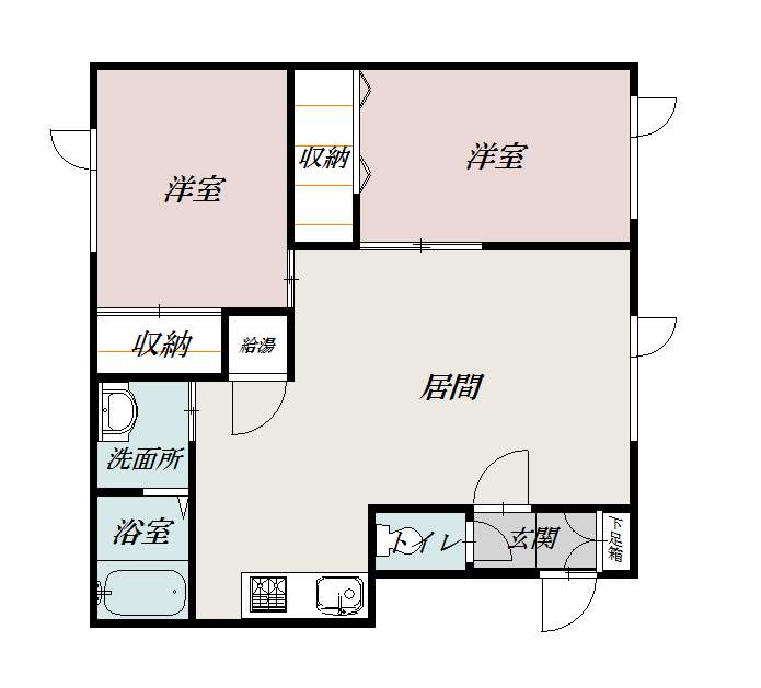 ル・クレアージュ102間取図