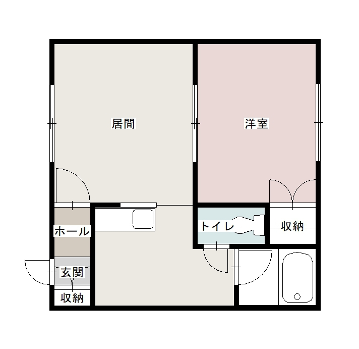 くるみの部屋203間取図